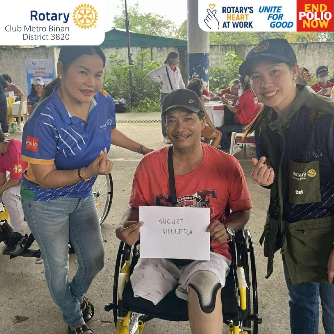 Rotary volunteers and partners during the wellness initiative